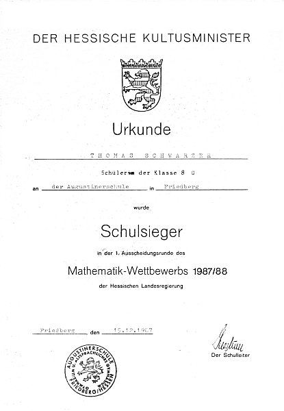 © Thomas Wilhelm Schwarzer, Friedberg in Hessen
