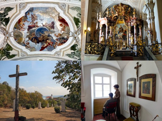 ... und besichtigen die dortige Benediktinerabtei. (03.09.2012)