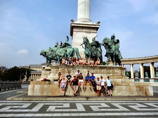 Tutorengruppenfoto am Milleniumsdenkmal. (05.09.2012)