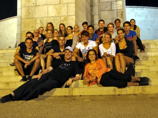 Tutorengruppenfoto am Gellértberg. (05.09.2012)