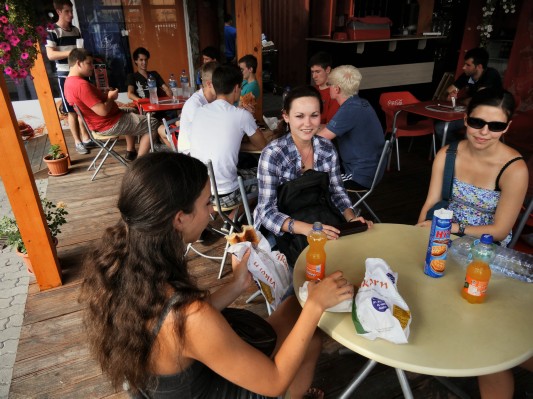 Kurze Rast beim Tropicarium. (06.09.2012)