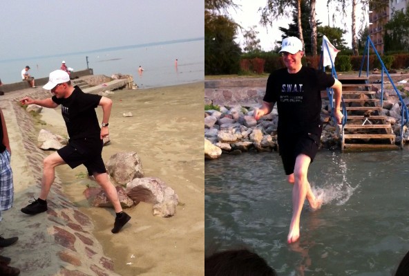 ... muss auch mal sprinten, um mit auf das Foto zu kommen.