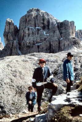 Bei der Pisciadu-Hütte (22.07.1985)