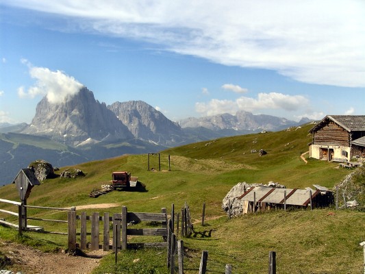 Blick auf den Langkofel (17.07.2009)