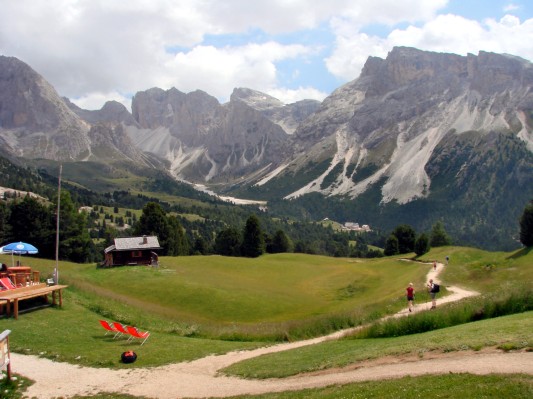 Blick vom Col Raiser zur Regensburger Hütte (17.07.2009)