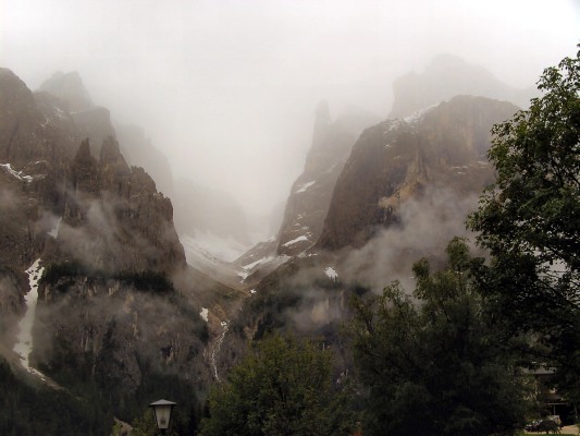 Neuschnee in der Sella (18.07.2009)