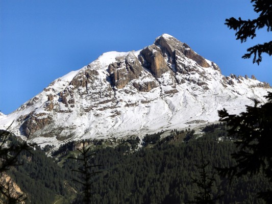 Stark verschneiter Peitlerkofel (19.07.2009)