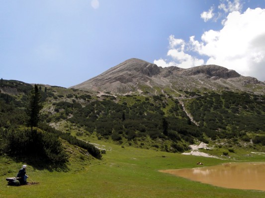 Sasso della Para vom Fodara-See aus (07.07.2010)