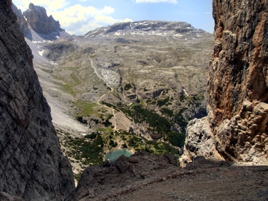 Lagazuoi-Alpe von der Forcella di Lech aus (10.07.2010)
