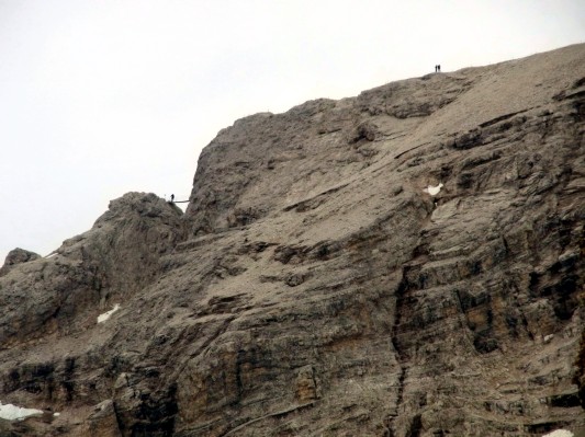 Blick zurück auf Brücke und Grat (19.07.2010)