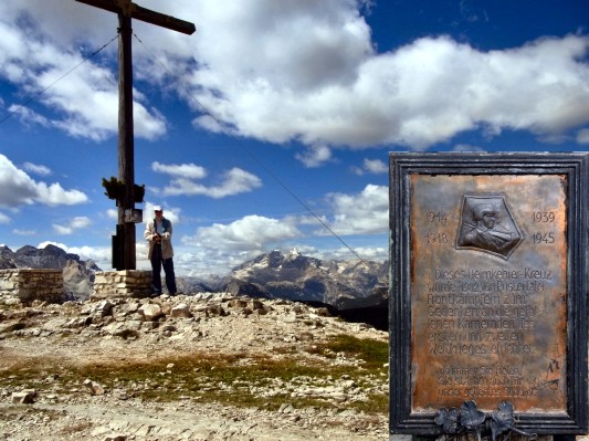 Das Heimkehrerkreuz am Gipfel des Strudelkopfes (04.07.2011)
