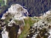 Die Goiginger-Stellung auf der Hexenstein-Vorkuppe, vom Lagazuoi aus (01.07.2011)