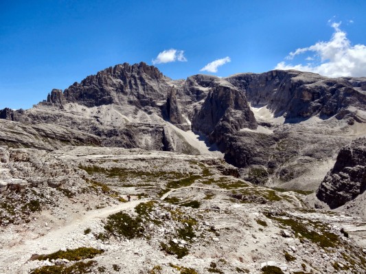 Sextner Rotwand und Elferkofel vom Oberbachernjoch aus (18.07.2012)