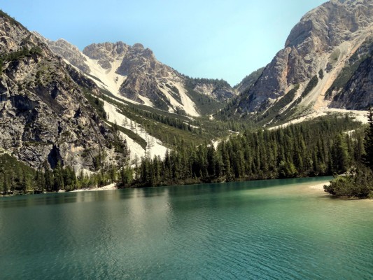 Blick zurück vom Pragser Wildsee (16.07.2013)