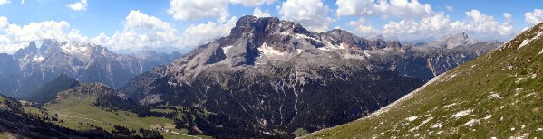 ... dafür mit herrlichem Panorama: Cristallo, Hohe Gaisl und Seekofel (22.07.2013)