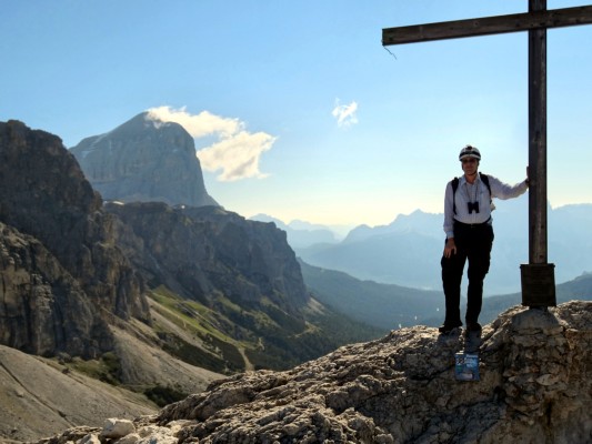 Am Gipfel des Hexenstein mit Blick zur Tofana I (25.07.2013)
