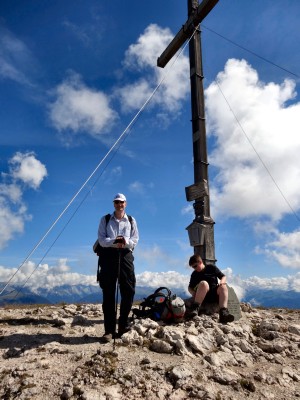 ... auf den Gipfel des Piz da Peres (01.08.2014)