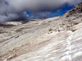 Dunkle Wolken beherrschen den einsamen Weiterweg ... (08.08.2014)