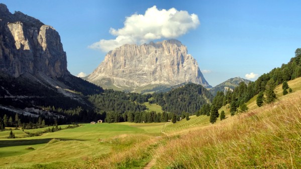 Blick auf den Langkofel (10.08.2015)