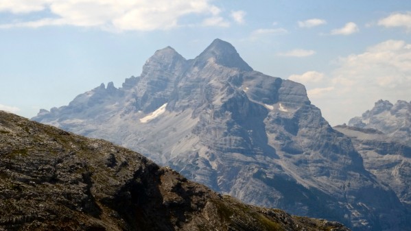 Blick auf die schneefreien Tofanen (12.08.2015)