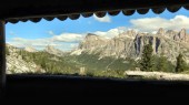 Blick aus den Schützengräben unterhalb der Cinque Torri auf Hexenstein, Lagazuoi, Col dei Bos ... (17.07.2016)