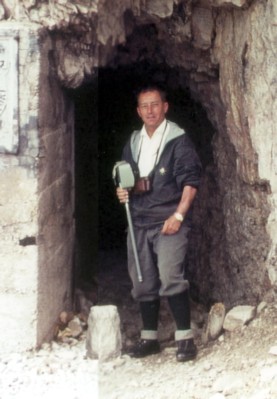 Mein Großvater vor dem Paternkofel-Stollen