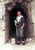 Mein Großvater vor dem Paternkofel-Stollen
