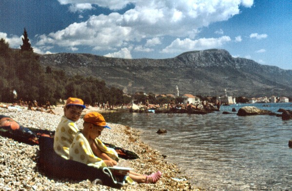 Am Strand von Stafelic (09.08.1978)