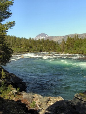 Stromschnellen bei Lønsdal. (02.07.2008) 