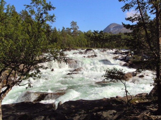 Stromschnellen bei Lønsdal. (02.07.2008) 