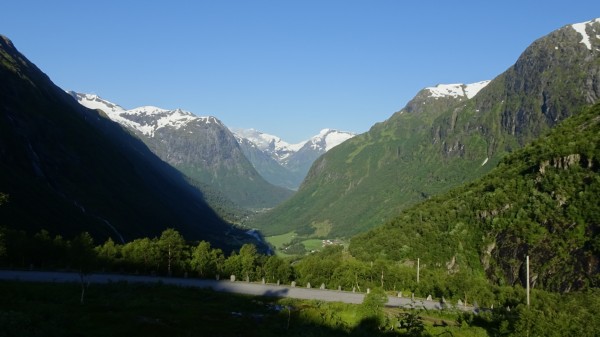 Blick vom Strynefjellsveg zurück nach Westen. (19.07.2017)