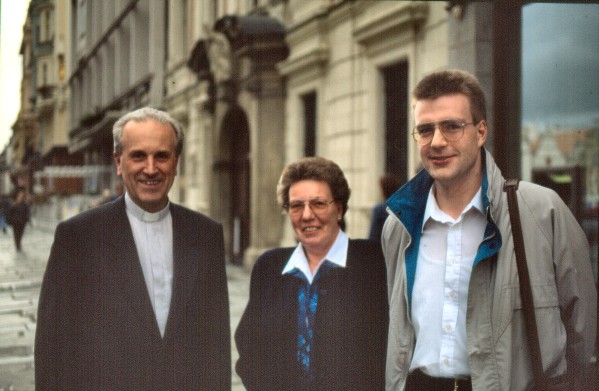 Bei Bischof Radkovsky von Pilsen (12.07.2000)