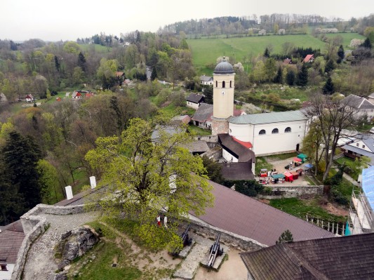... und vom Hauptturm auf Burg und Stadt Eulenberg (20.04.2014)