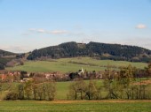Blick auf Mährisch-Rothwasser und den Kreuzberg (17.04.2014)