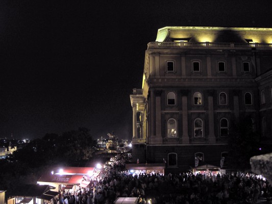 Burgpalast bei Nacht mit Weinfest (11.09.2009)
