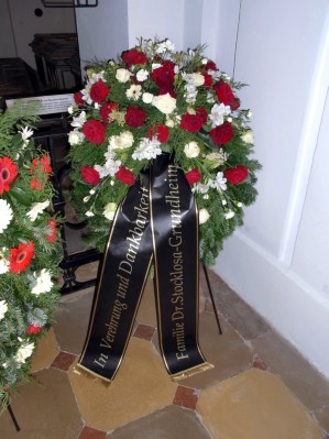 Kranz in der Kaisergruft: Familie Dr. Stocklosa-Grundheim.