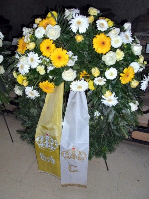 Kranz in der Kaisergruft: Prinz Ernst August von Hannover und Prinzessin Caroline von Monaco.