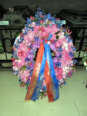 Kranz in der Kaisergruft: Familie Thyssen-Bornemisza.