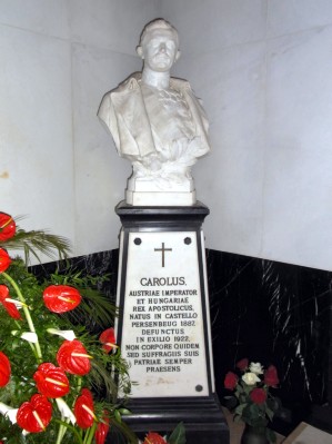 Büste Kaiser Karls I. in der Kaisergruft.