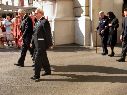 Kondukt im inneren Burghof.