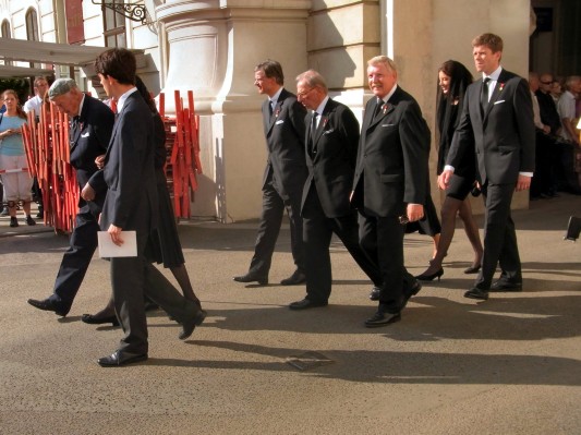 Kondukt im inneren Burghof.