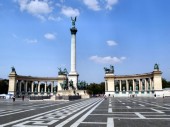 Budapest: Heldenplatz mit Milleniumsdenkmal (02.07.2012)